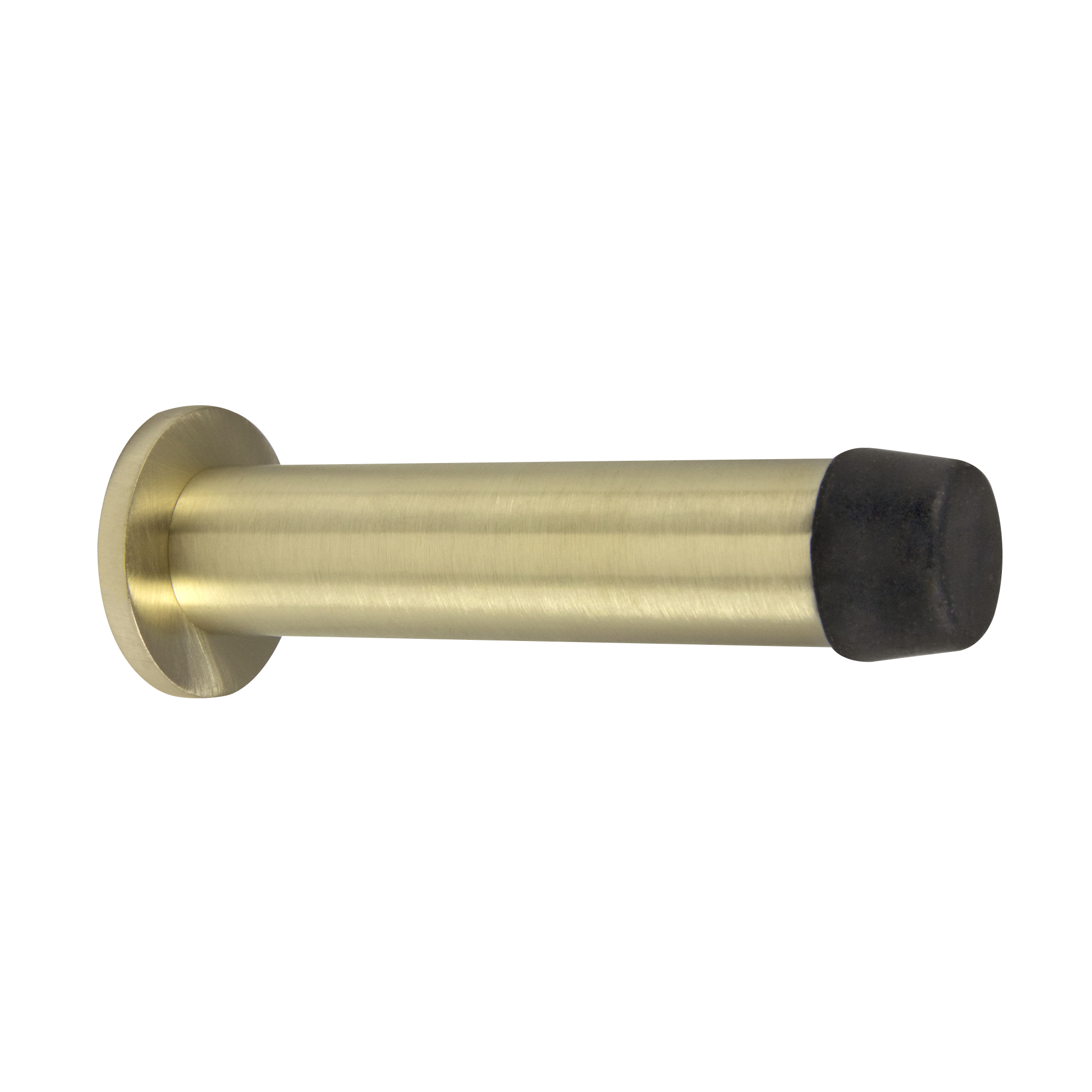 85mm Doorstop Concealed Skirting Fix - Brass