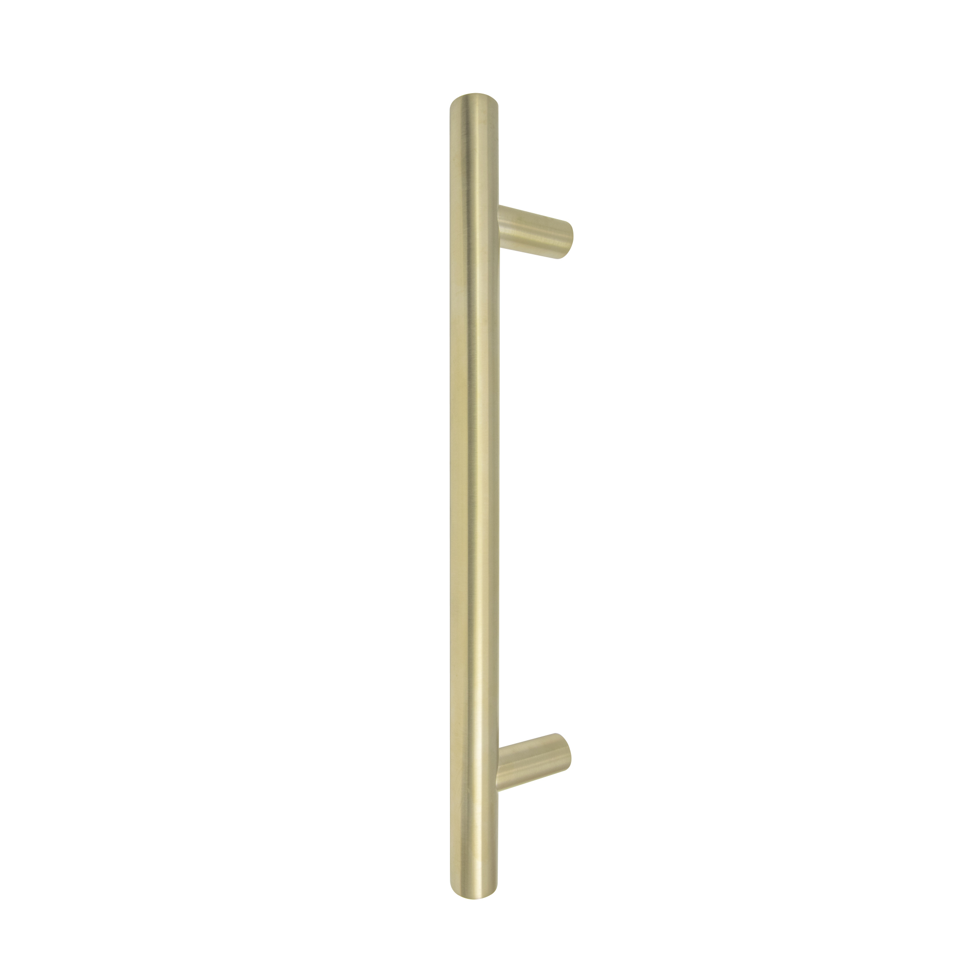 Brass Pull Handle Round 400mm OA - FF