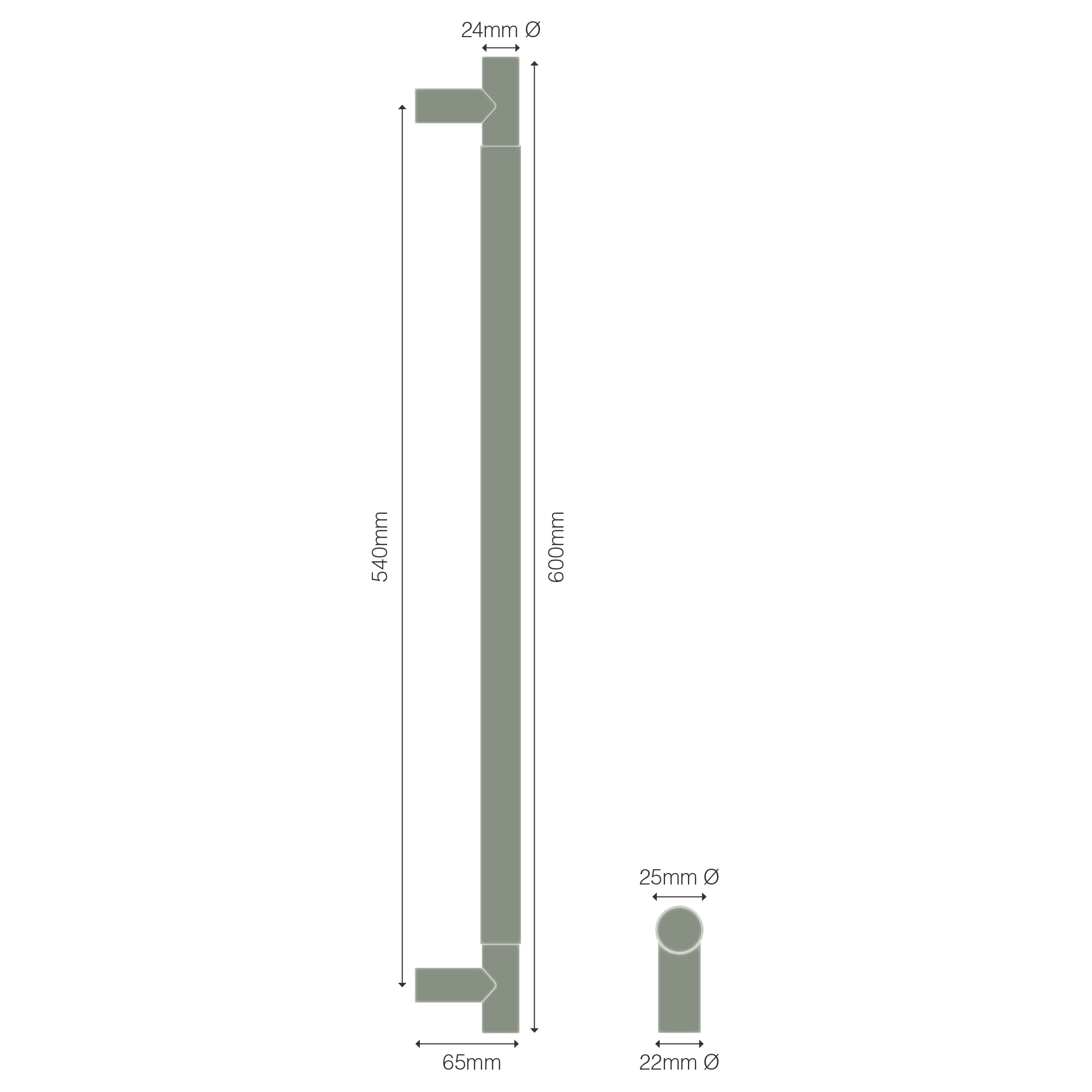 Milford 600mm Product Dimensions 2000x2000px