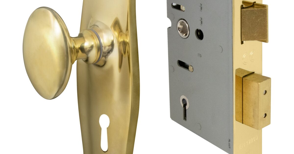 Knob Oval Plate - Locking 5 Lever | Windsor Architectural Hardware